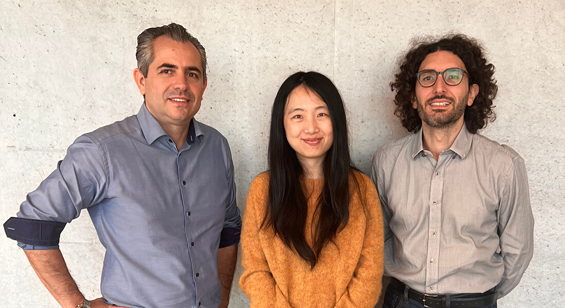 The three researchers: Associate Professor Nikos S. Hatzakis, Assistant Professor Min Zhang and Associate Professor Vito Foderà.
