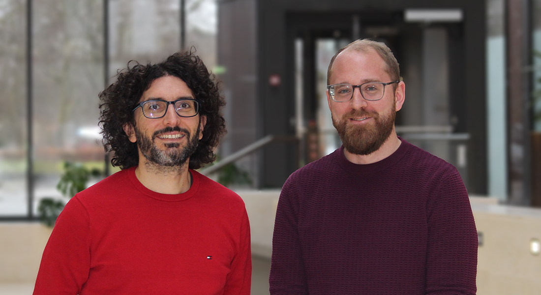 Professor Vito Foderà and Postdoc Samuel John Lenton. Professor Vito Foderà and Postdoc Samuel John Lenton.